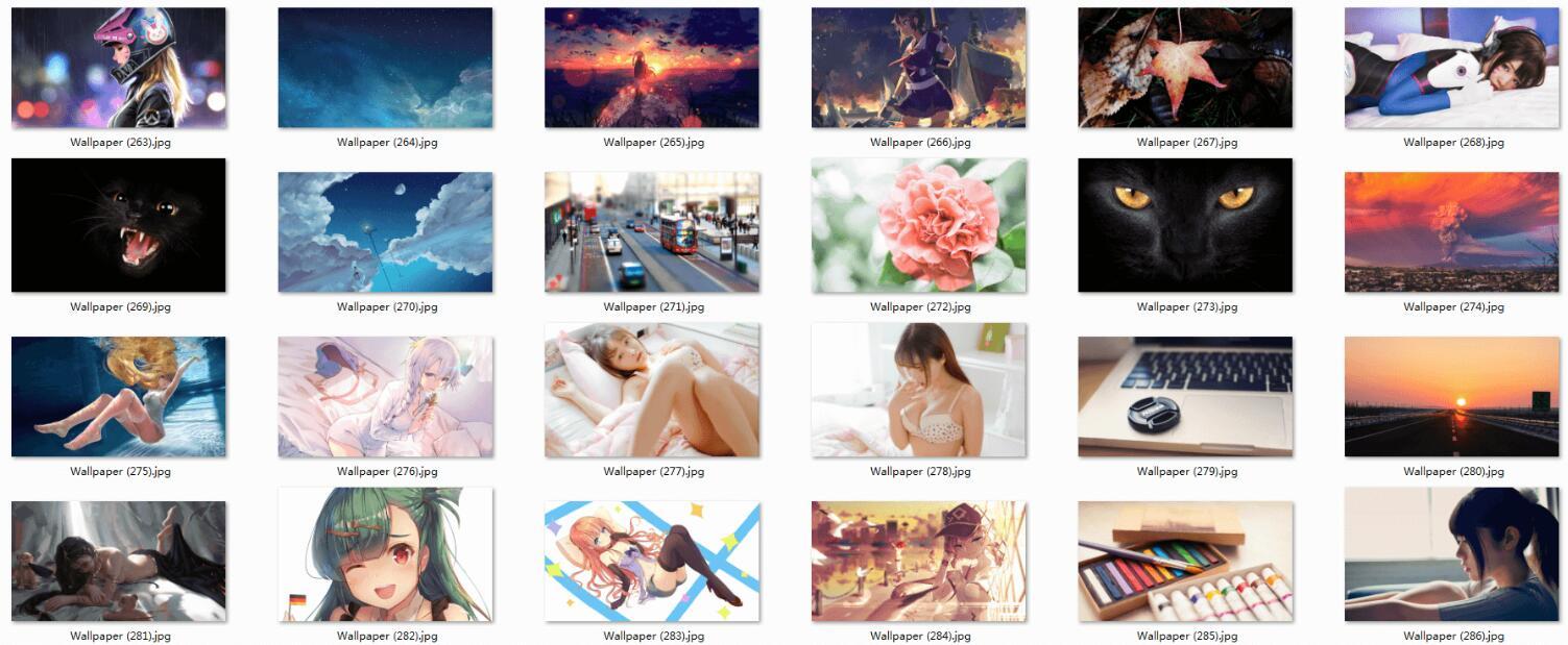 300多張壁紙多風格無水印