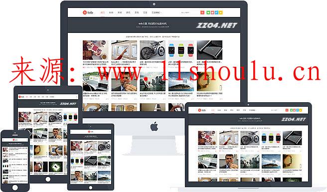 大前端出品 tob 0.8 WordPress 響應式模板 WP雜志主題