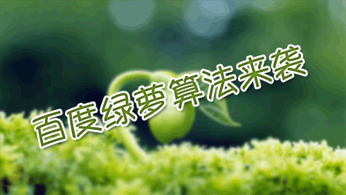 百度搜索反作弊團隊上線“綠蘿算法”的公告