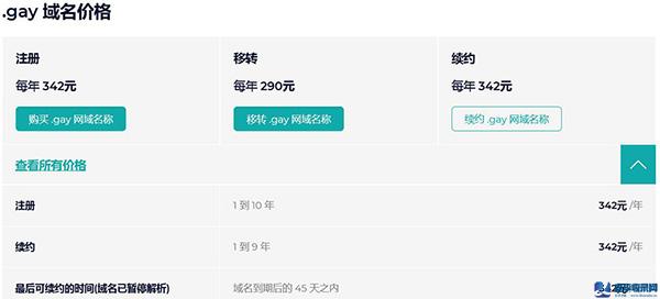 .GAY域名正式開放注冊