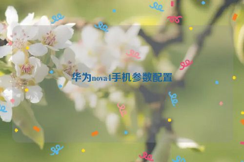 華為nova4手機(jī)參數(shù)配置