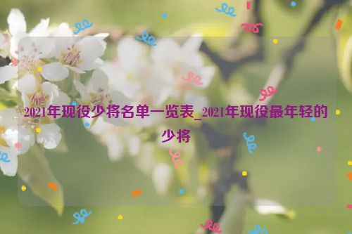 2021年現役少將名單一覽表_2021年現役最年輕的少將