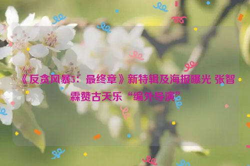 《反貪風(fēng)暴5:最終章》新特輯及海報曝光 張智霖贊古天樂“編外導(dǎo)演”